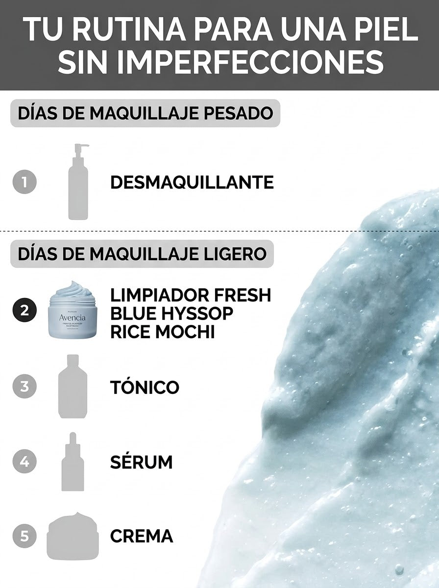 Arencia Blue Hyssop Rice Mochi Cleanser | Limpiador para Poros y Exceso de Grasa 120 g