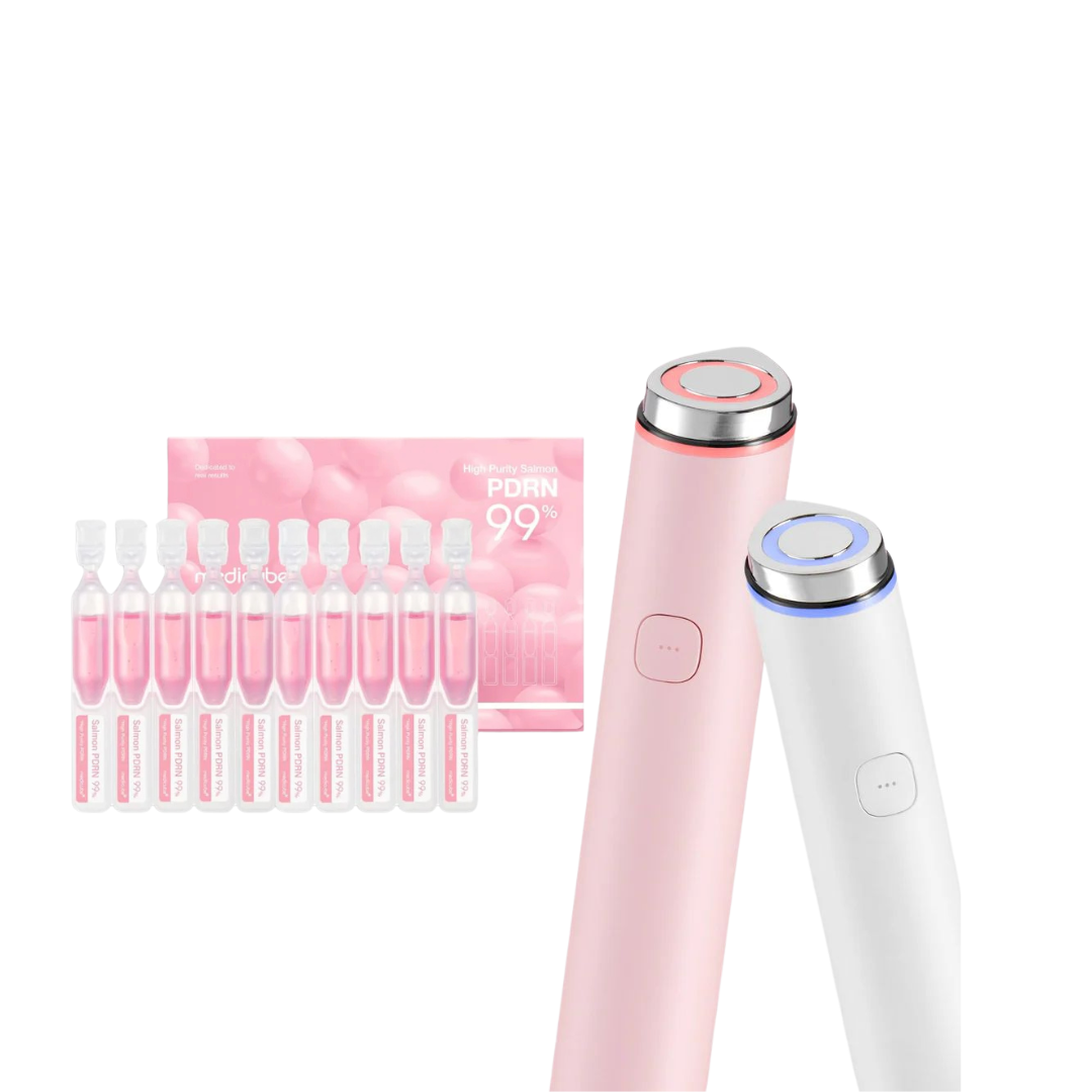 AGE-R Booster Pro MINI (color a elegir )+ PDRN Pink One Day Serum - Ampolletas Hidratantes Intensivas 10 PZS DE 1.5 ML
