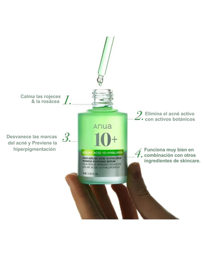 Anua 10% Azelaic Acid Serum – Suero para Manchas, Rojeces y Textura 30ml