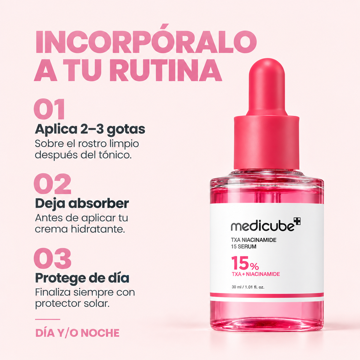 TXA Niacinamide 15 Serum de Medicube | Serum Coreano para Manchas y Piel Iluminada