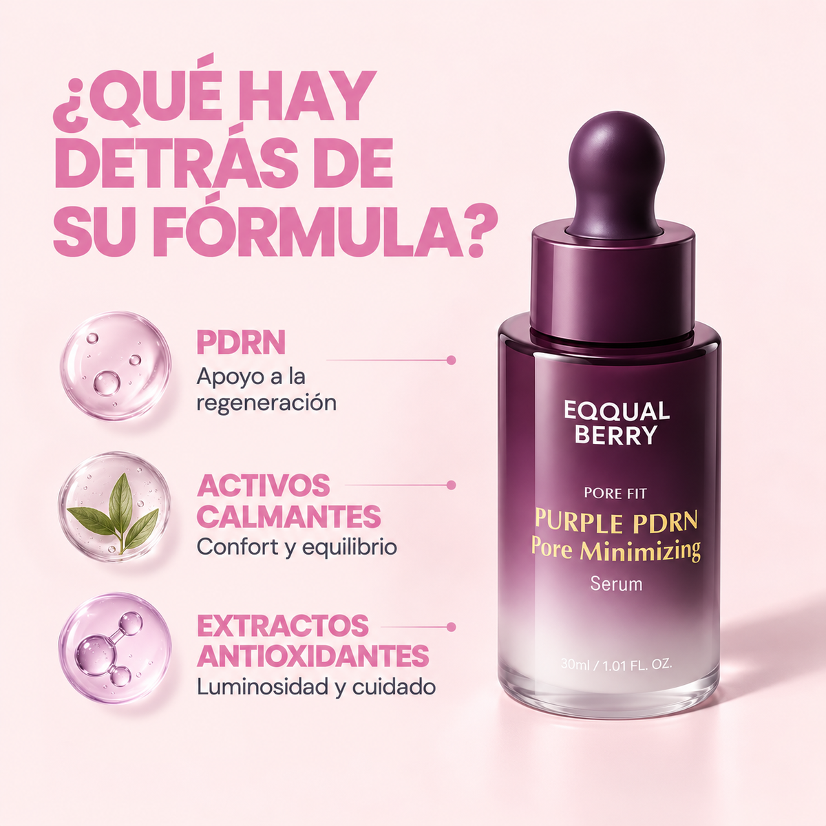Purple PDRN Poremizing Serum – Efecto Piel Lisa y Poros Difuminados 30ml