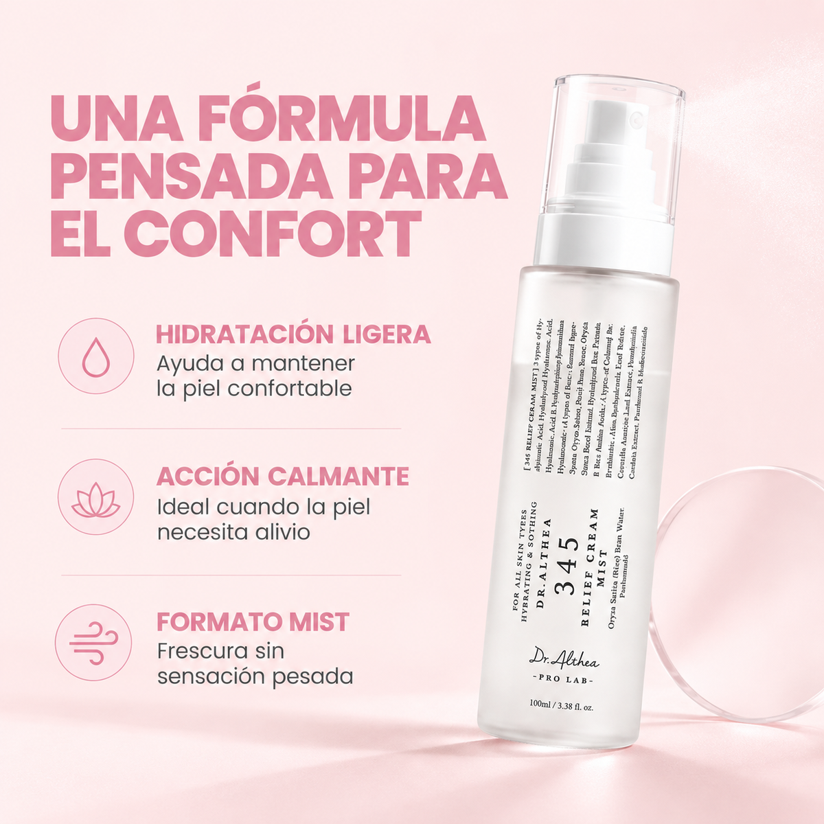 Dr.Althea 345 Relief Mist 100 ml – Spray Facial Hidratante
