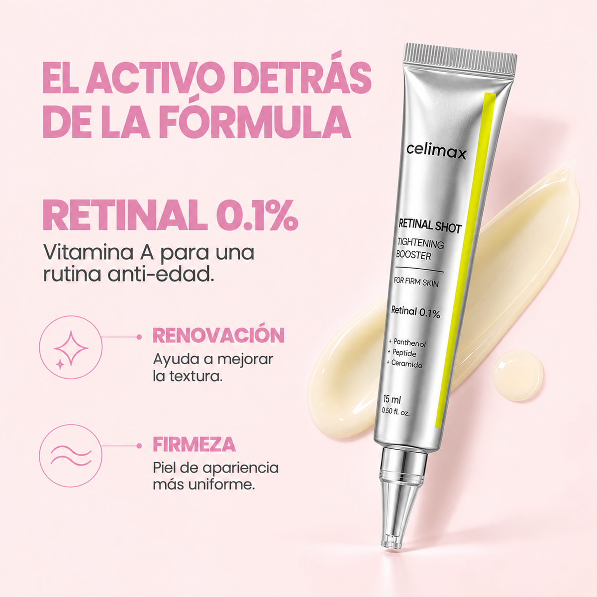 Celimax Vita-A Retinol Shot – Serum con Retinol para Arrugas, Firmeza y Textura 15ml