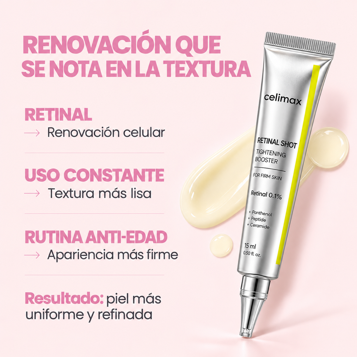 Celimax Vita-A Retinol Shot – Serum con Retinol para Arrugas, Firmeza y Textura 15ml