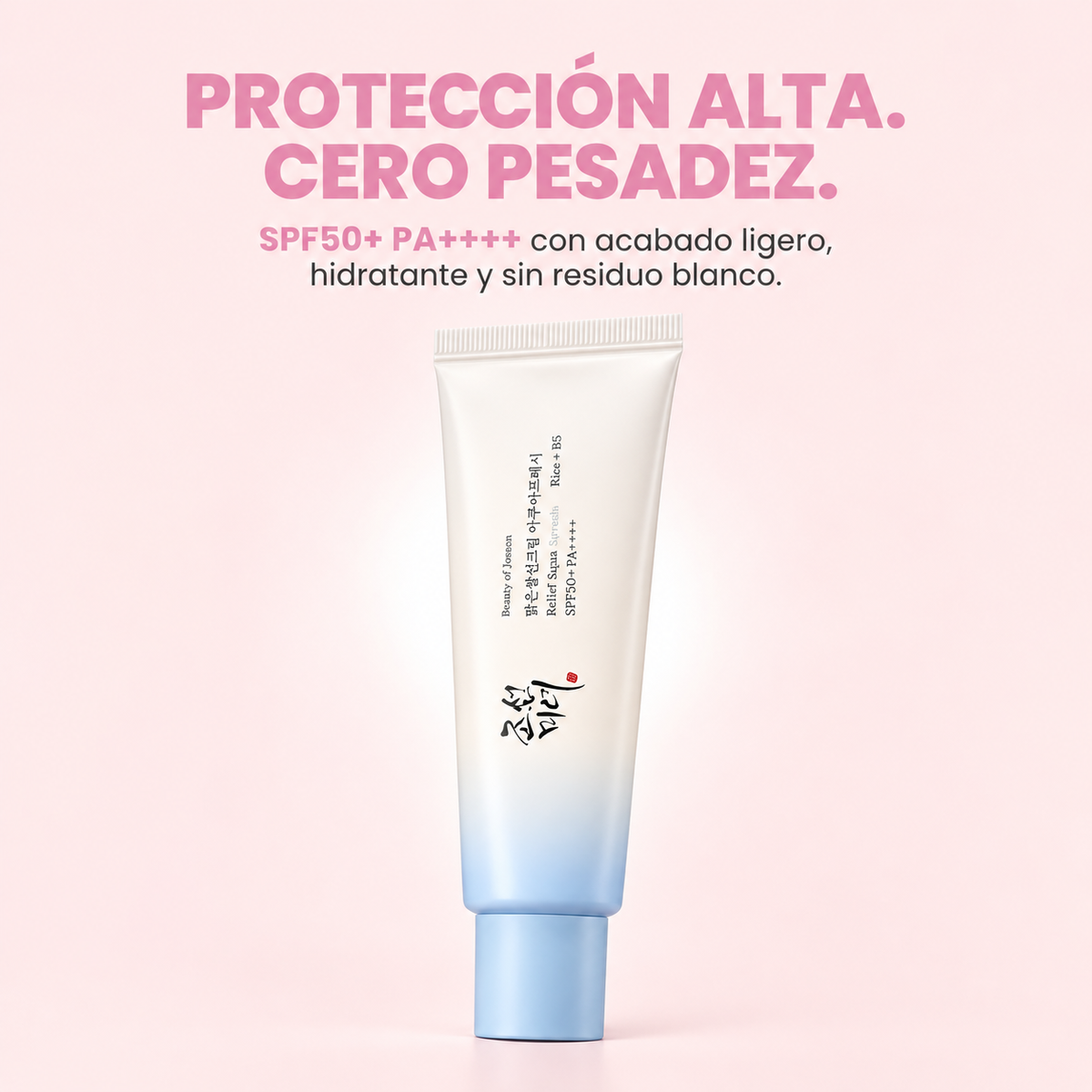 Beauty of Joseon Relief Sun Aqua-Fresh SPF50+ PA++++ | Protector Solar Coreano Ligero con Arroz y Vitamina B5 50ml