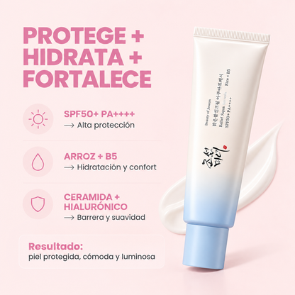 Beauty of Joseon Relief Sun Aqua-Fresh SPF50+ PA++++ | Protector Solar Coreano Ligero con Arroz y Vitamina B5 50ml