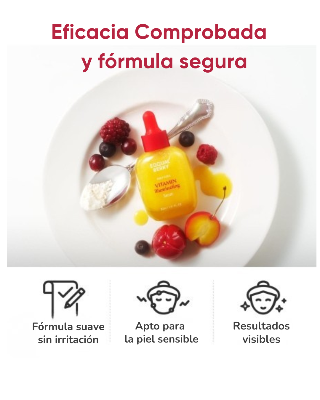 Vitamin Illuminating Suero iluminador, anti manchas - Eqqualberry 30 ml