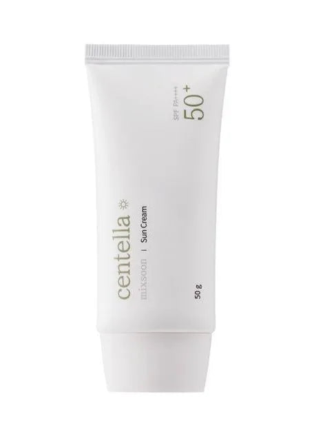 MIXSOON Centella Sun Cream SPF 50+ PA++++ · 50g Protección solar coreana de alto espectro con activos calmantes