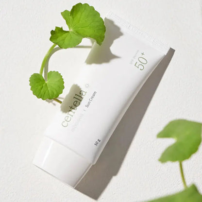 MIXSOON Centella Sun Cream SPF 50+ PA++++ · 50g Protección solar coreana de alto espectro con activos calmantes
